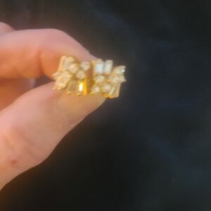 Womens  Gold And Cz Earrings